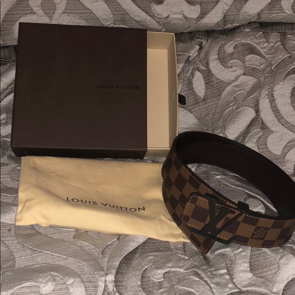 Louis Vuitton Brown Mens Belt